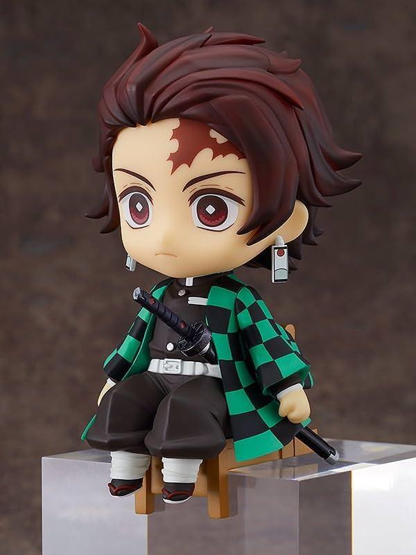 フィギュア 鬼滅の刃 竈門炭治郎 ねんどろいど Swacchao Good Smile Company コンパクトサイズ 椅子座り 市松模様羽織 黒日輪刀 額傷跡 精巧再現 デスク飾り 卓上掛け可能 toytec D.T.C Unaji 制作協力 ねんどろん 塗装済み可動式