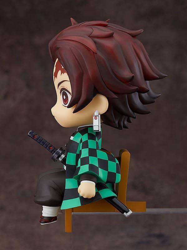 フィギュア 鬼滅の刃 竈門炭治郎 ねんどろいど Swacchao Good Smile Company コンパクトサイズ 椅子座り 市松模様羽織 黒日輪刀 額傷跡 精巧再現 デスク飾り 卓上掛け可能 toytec D.T.C Unaji 制作協力 ねんどろん 塗装済み可動式