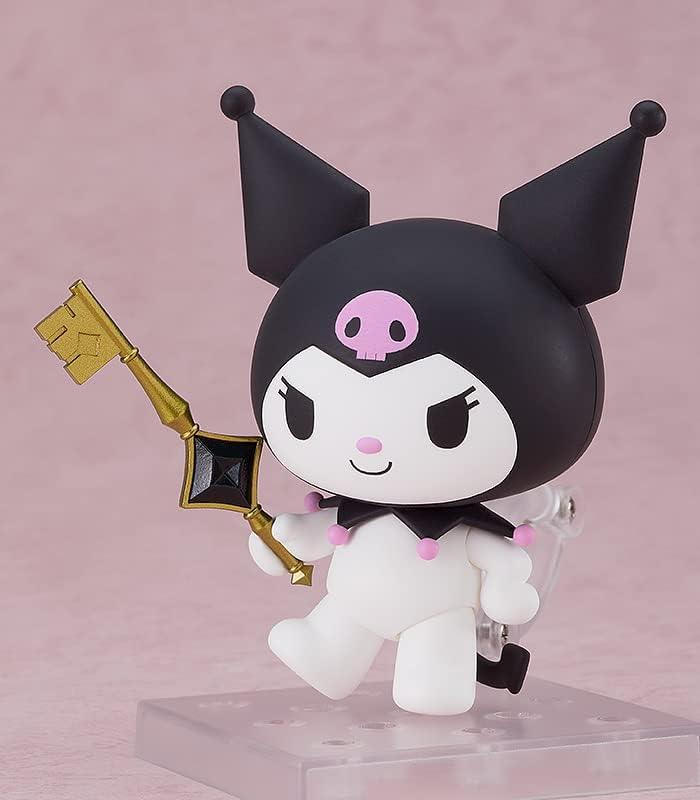 フィギュア おねがいマイメロディ クロミ ねんどろいど グッドスマイルカンパニー 高品質塗装 造形 約90mm 可動フィギュア 表情パーツ3種 メロディーキー クロミノート 腕足パーツ 座りポーズ PVC素材 魔法の世界背景 キャラクター人気