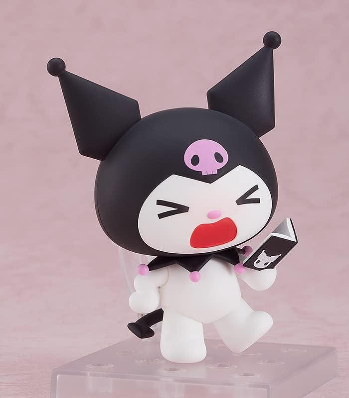 フィギュア おねがいマイメロディ クロミ ねんどろいど グッドスマイルカンパニー 高品質塗装 造形 約90mm 可動フィギュア 表情パーツ3種 メロディーキー クロミノート 腕足パーツ 座りポーズ PVC素材 魔法の世界背景 キャラクター人気