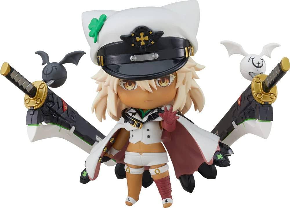 フィギュア ギルティギア ストライヴ ラムレザル=ヴァレンタイン ねんどろいど グッドスマイルカンパニー 高品質 PVC素材 大剣装備 差し替え可能腕パーツ 通常顔 攻撃顔 多面性表現 約100mmサイズ 黒白長マント 精巧造形 アニメ調3D表現