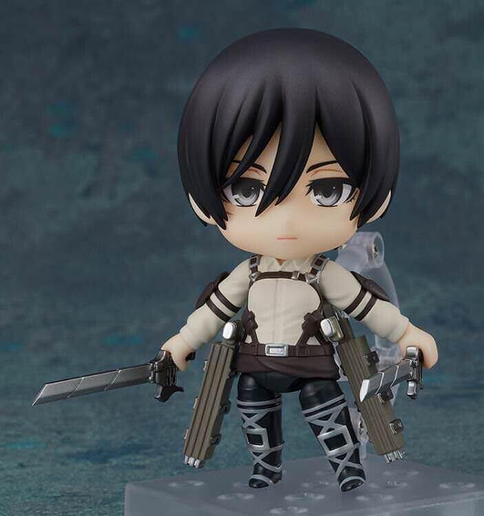 フィギュア 進撃の巨人 ミカサ・アッカーマン ねんどろいど 最終話Ver. バンダイ 彩色 伊藤良一 原型 精密造形 立体機動装置 装備 赤いマフラー 戦闘力 卓越 表情交換可 三種類感情 多彩 冷静判断力 超人身体能力 訓練兵団首席卒業