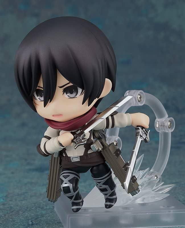 フィギュア 進撃の巨人 ミカサ・アッカーマン ねんどろいど 最終話Ver. バンダイ 彩色 伊藤良一 原型 精密造形 立体機動装置 装備 赤いマフラー 戦闘力 卓越 表情交換可 三種類感情 多彩 冷静判断力 超人身体能力 訓練兵団首席卒業