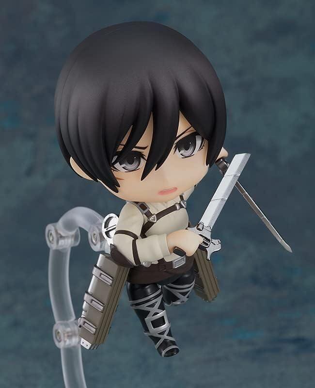 フィギュア 進撃の巨人 ミカサ・アッカーマン ねんどろいど 最終話Ver. バンダイ 彩色 伊藤良一 原型 精密造形 立体機動装置 装備 赤いマフラー 戦闘力 卓越 表情交換可 三種類感情 多彩 冷静判断力 超人身体能力 訓練兵団首席卒業