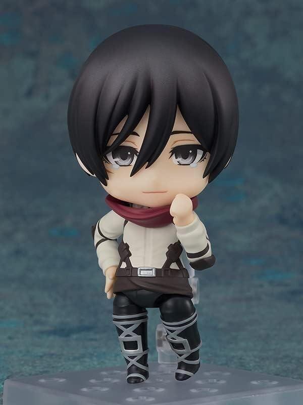 フィギュア 進撃の巨人 ミカサ・アッカーマン ねんどろいど 最終話Ver. バンダイ 彩色 伊藤良一 原型 精密造形 立体機動装置 装備 赤いマフラー 戦闘力 卓越 表情交換可 三種類感情 多彩 冷静判断力 超人身体能力 訓練兵団首席卒業