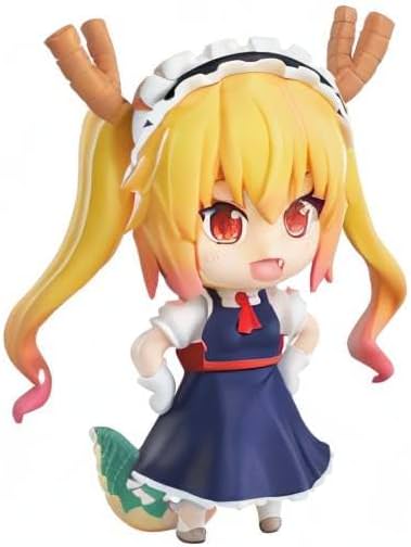 フィギュア ねんどろいど トール 小林さんちのメイドラゴン 表情パーツ3種 笑顔 ウインク うっとり チョコレート 尻尾丸焼き付属 メイド服 ツインテール 角 ドラゴン 京都アニメーション 異世界 最強 愛情 献身的 デフォルメ