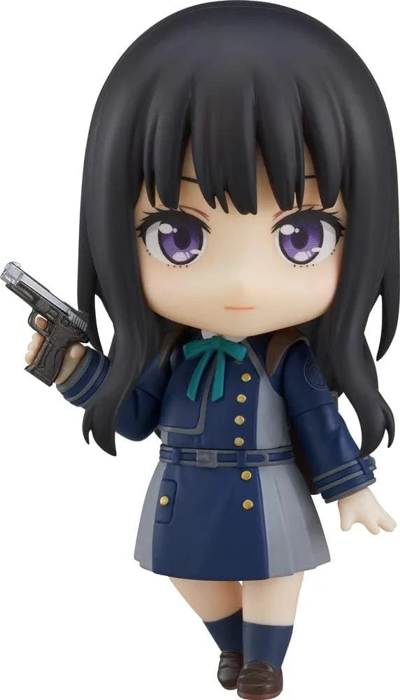 フィギュア リコリス・リコイル 井ノ上たきな ねんどろいど A-1 Pictures制作協力 オリジナルアニメキャラクター 全高約10cm丁寧造形彩色3種類表情パーツ付き ハンドガン バッグ付属 可動ボディ素材ATBC-PVC ABS