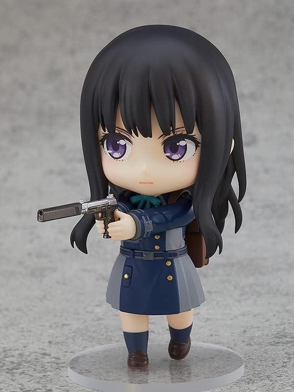 フィギュア リコリス・リコイル 井ノ上たきな ねんどろいど A-1 Pictures制作協力 オリジナルアニメキャラクター 全高約10cm丁寧造形彩色3種類表情パーツ付き ハンドガン バッグ付属 可動ボディ素材ATBC-PVC ABS