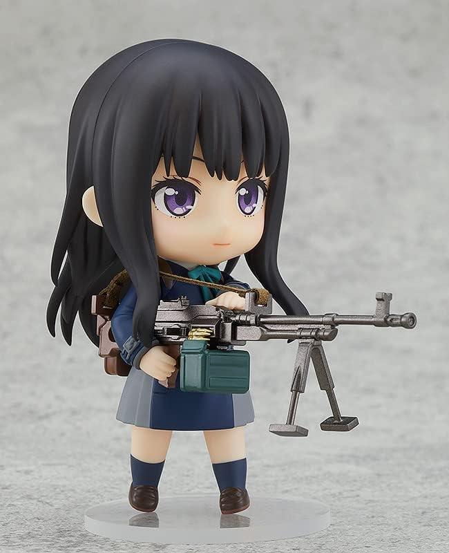 フィギュア リコリス・リコイル 井ノ上たきな ねんどろいど A-1 Pictures制作協力 オリジナルアニメキャラクター 全高約10cm丁寧造形彩色3種類表情パーツ付き ハンドガン バッグ付属 可動ボディ素材ATBC-PVC ABS