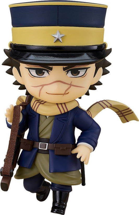 フィギュア ゴールデンカムイ 杉元佐一 ねんどろいど グッドスマイルカンパニー PVC製 三八式歩兵銃 味噌 リスの脳みそ 3種表情パーツ 可動ボディ 約10cm 元日露戦争兵士 不死身の杉元 強靭な肉体 戦友の妻の治療費を稼ぐ