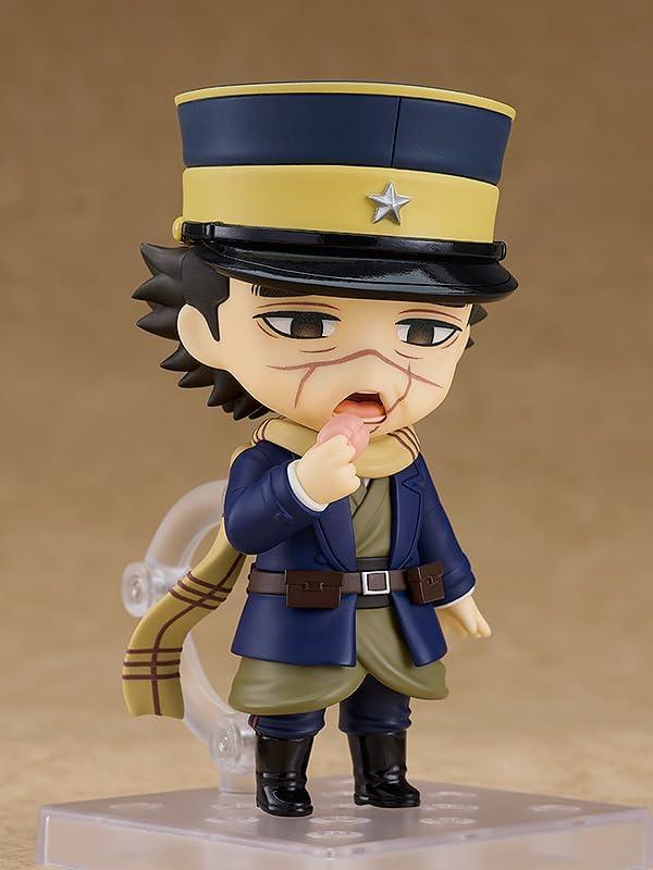 フィギュア ゴールデンカムイ 杉元佐一 ねんどろいど グッドスマイルカンパニー PVC製 三八式歩兵銃 味噌 リスの脳みそ 3種表情パーツ 可動ボディ 約10cm 元日露戦争兵士 不死身の杉元 強靭な肉体 戦友の妻の治療費を稼ぐ