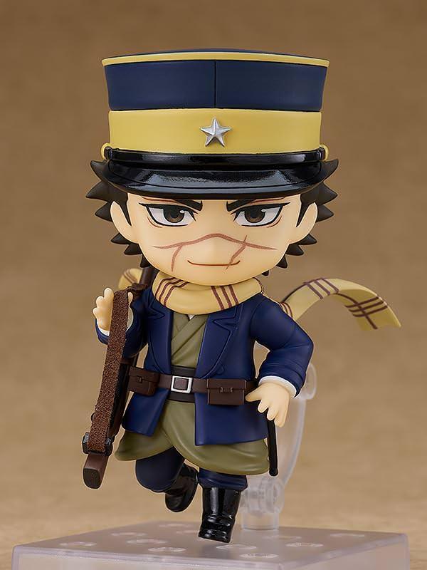 フィギュア ゴールデンカムイ 杉元佐一 ねんどろいど グッドスマイルカンパニー PVC製 三八式歩兵銃 味噌 リスの脳みそ 3種表情パーツ 可動ボディ 約10cm 元日露戦争兵士 不死身の杉元 強靭な肉体 戦友の妻の治療費を稼ぐ