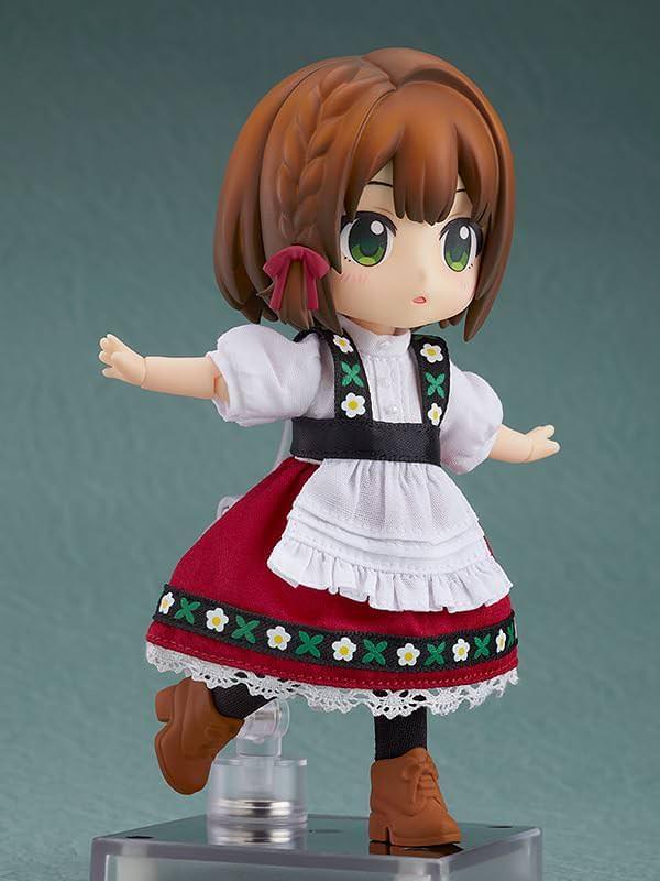 フィギュア 赤ずきんちゃん ローズ ねんどろいどどーる グッドスマイルカンパニー 伝統的な赤い頭巾と白いエプロン着脱可能 高可動仕様 約140mm布製衣装交換用手首パーツ マグネット対応台座付属 フィギュアコレクション向け