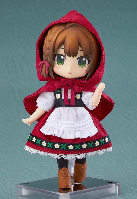 フィギュア 赤ずきんちゃん ローズ ねんどろいどどーる グッドスマイルカンパニー 伝統的な赤い頭巾と白いエプロン着脱可能 高可動仕様 約140mm布製衣装交換用手首パーツ マグネット対応台座付属 フィギュアコレクション向け