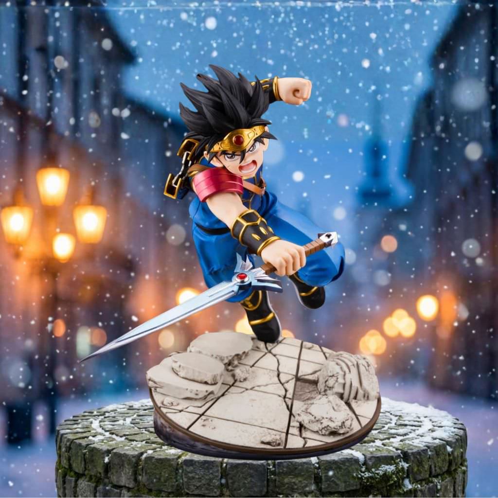 フィギュア ダイ ドラゴンクエスト ダイの大冒険 Kotobukiya ARTFX J 1/8スケール 主人公 魔王復活 立ち向かう モンスター育て 三条陸原作 稲田浩司作画 約180mm 腕腰可動 LED 竜の紋章光る USBケーブル付属 並行輸入品