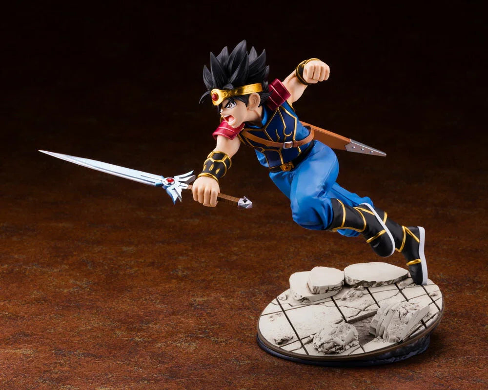 フィギュア ダイ ドラゴンクエスト ダイの大冒険 Kotobukiya ARTFX J 1/8スケール 主人公 魔王復活 立ち向かう モンスター育て 三条陸原作 稲田浩司作画 約180mm 腕腰可動 LED 竜の紋章光る USBケーブル付属 並行輸入品