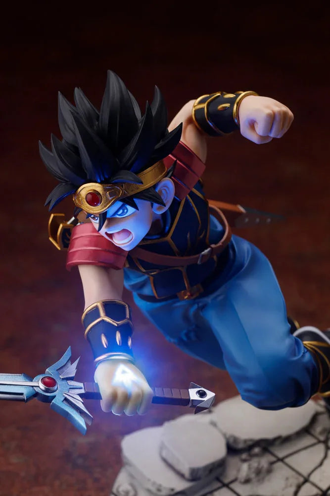 フィギュア ダイ ドラゴンクエスト ダイの大冒険 Kotobukiya ARTFX J 1/8スケール 主人公 魔王復活 立ち向かう モンスター育て 三条陸原作 稲田浩司作画 約180mm 腕腰可動 LED 竜の紋章光る USBケーブル付属 並行輸入品
