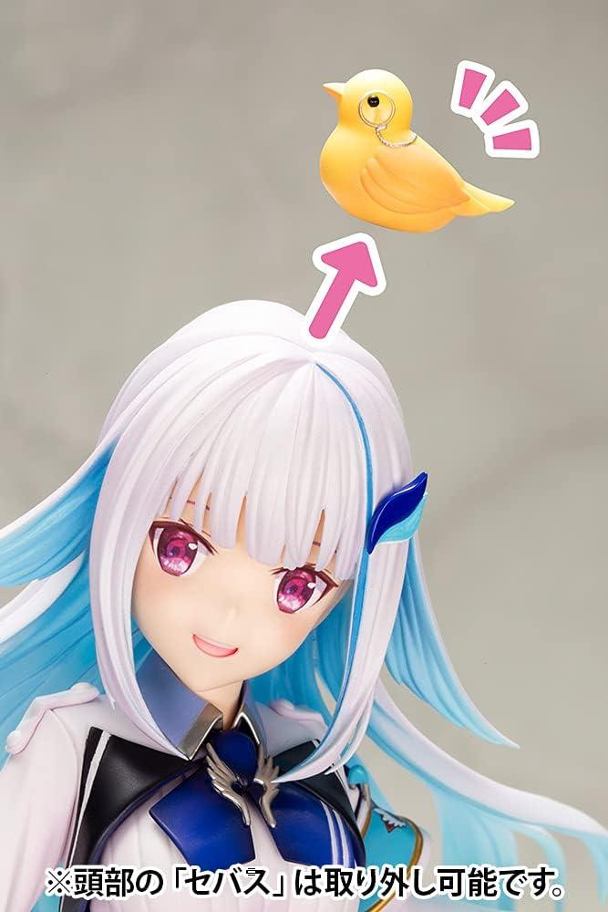 フィギュア リゼ ヘルエスタ 1/7スケールフィギュア にじさんじ バーチャルライバー ANYCOLOR 王族装飾付き 薄紫髪 羽飾り フリル衣装 セバス鳥 磁石アクセサリー 高度塗装技術 パール塗装 透明プラ使用 精巧造形品