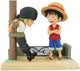 フィギュア ONE PIECE Log Stories モンキー・D・ルフィ ロロノア・ゾロ Banpresto World Collectable Figure PVC ABS 精密な造形 初対面のシーン 仲間との絆 海賊冒険 剣士 三刀流 麦わらの一味 東の海編 ゴムゴムの実 悪魔の実の能力者