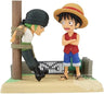 フィギュア ONE PIECE Log Stories モンキー・D・ルフィ ロロノア・ゾロ Banpresto World Collectable Figure PVC ABS 精密な造形 初対面のシーン 仲間との絆 海賊冒険 剣士 三刀流 麦わらの一味 東の海編 ゴムゴムの実 悪魔の実の能力者