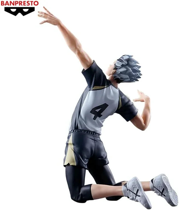 フィギュア ハイキュー 木兎光太郎 ポージングプライズ バンダイスピリッツ ABS PVC 約6.3インチ 約16cm 全国トップ5エース ウィングスパイカー 福音寺学園バレーボール部主将 エネルギッシュな笑顔 金黒ツートン髪 モデル
