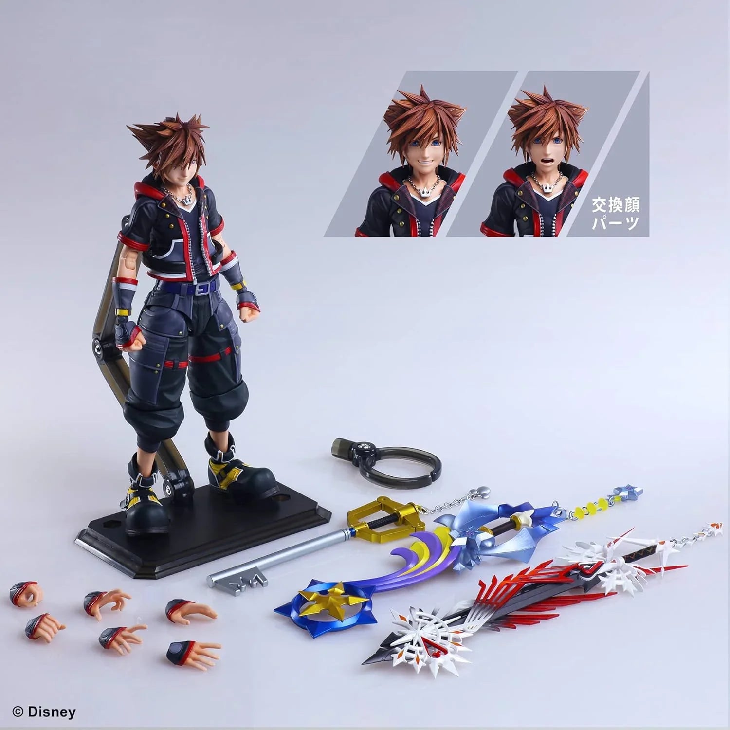 フィギュア キングダム ハーツIII プレイアーツ改 ソラ Ver.2 DX Edition スクウェア エニックス 約W79mm D61mm H223mm 可動性高 精密造形 多彩表情パーツ キーブレード複数付属 シリーズ人気 アクション再現 純粋で前向き 仲間との絆