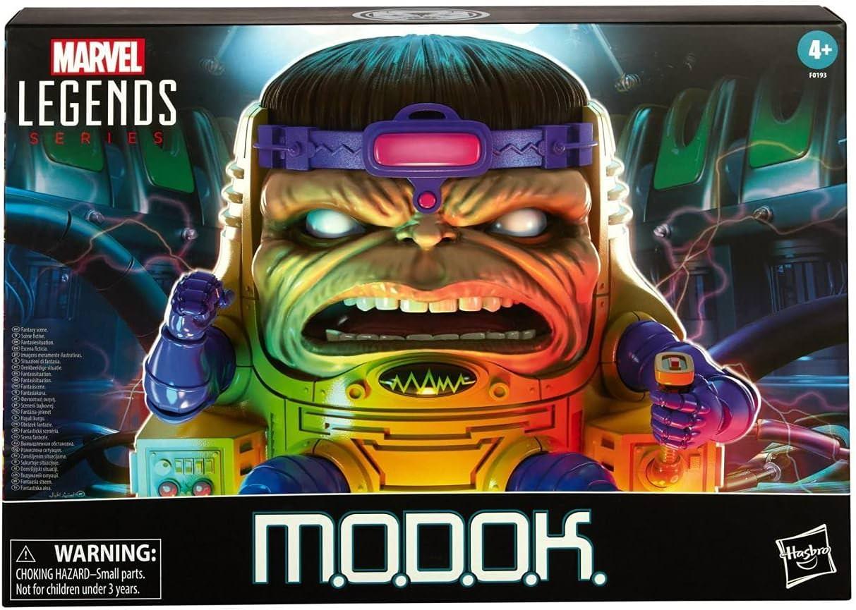 フィギュア マーベル レジェンド M.O.D.O.K. デラックスアクションフィギュア マーベルコミックス 悪役 超知性 精密造形 可動ポイント多数 交換用ハンド ディスプレイスタンド 表情パーツ 複数ポーズ対応 並行輸入品