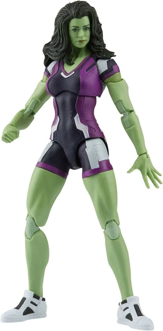 アクションフィギュア シー・ハルク Marvel Legends Hasbro 6インチ可動式関節多彩なポージングアクセサリー２点付属 Disney+シリーズ再現インフィニティウルトロンビルドパーツ コレクター向け プレミアム造形