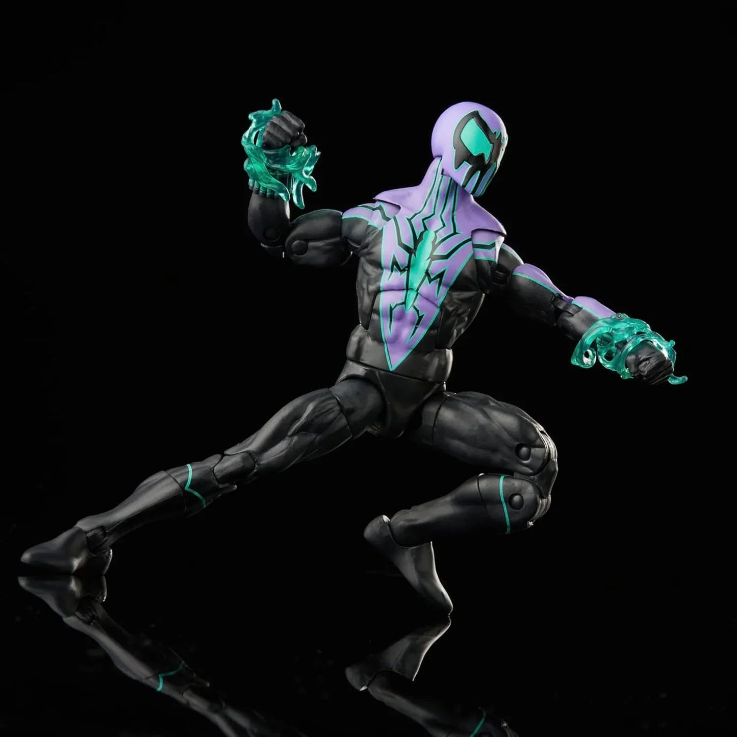アクションフィギュア マーベル スパイダーマン レジェンド マーベルズ・チャズム Hasbro 高可動性 6インチスケール 特色エフェクトアクセサリー付属 トランスルーセント素材使用 ダークウェブ重要ヴィラン ベン・ライリー クローン