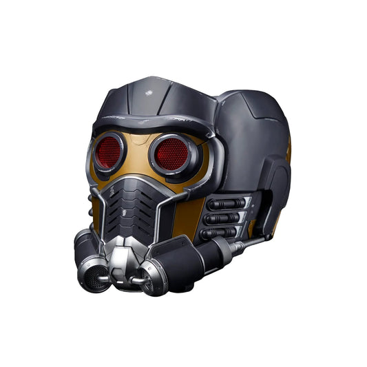 アウトレット品 フィギュア マーベル・レジェンド・スター・ロード・エレクトロニック・ロールプレイ・ヘルメット ガーディアンズ・オブ・ギャラクシー 映画忠実再現 1対1スケール 赤色LEDライト搭載 サウンドエフェクト内蔵
