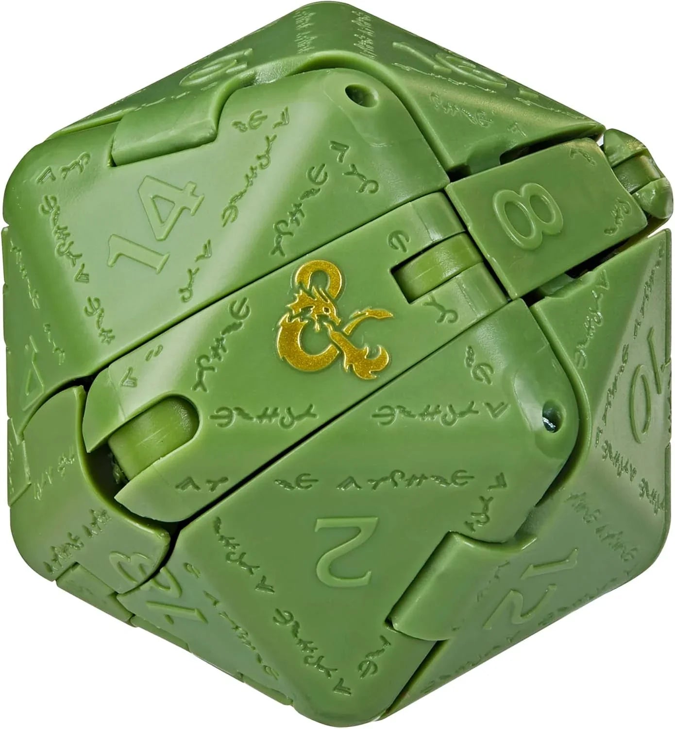 フィギュア ダンジョンズ＆ドラゴンズ ダイスリングス グリーンドラゴン Hasbro 伝説のd20が変形する革新的な8ステップアクション圧倒的な迫力と知性宿る深緑の鱗が魅せるテーブルトークRPGファンタジー冒険の象徴的アイテム 並行輸入品