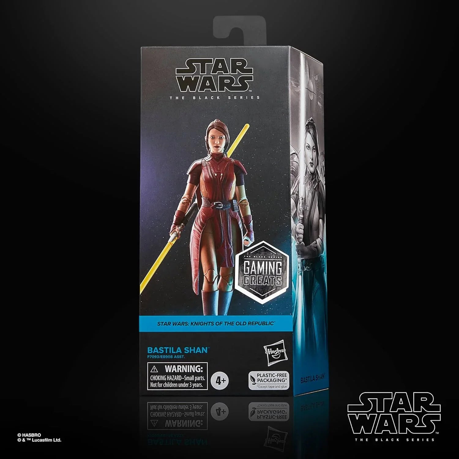 アクションフィギュア スター・ウォーズ ブラックシリーズ 6インチ バスティラ・シャン ハスブロ 高精細造形 プレミアム可動ポイント付属 黄色ダブルブレードライトセーバー 茶色タバード 金属バックル ベルト 銀河の歴史的ジェダイ 並行輸入品