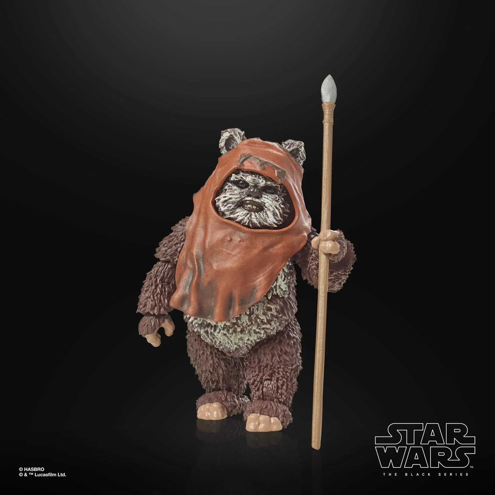 フィギュア スター・ウォーズ ブラックシリーズ ウィケット ジェダイの帰還40周年記念 ハズブロ コレクティブルアクションフィギュア 可動ポイント多数 アクセサリー6点付き 映画キャラクター精巧再現 原始的武器使用 小柄勇敢戦士