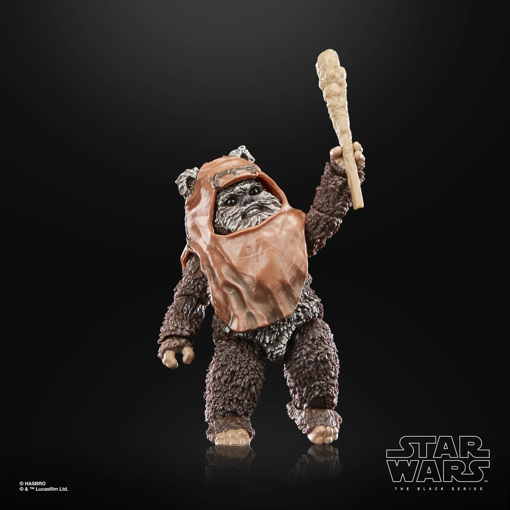 フィギュア スター・ウォーズ ブラックシリーズ ウィケット ジェダイの帰還40周年記念 ハズブロ コレクティブルアクションフィギュア 可動ポイント多数 アクセサリー6点付き 映画キャラクター精巧再現 原始的武器使用 小柄勇敢戦士