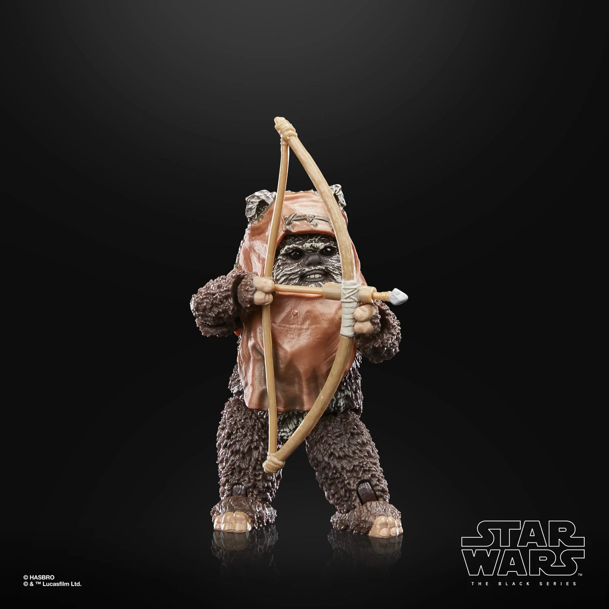 フィギュア スター・ウォーズ ブラックシリーズ ウィケット ジェダイの帰還40周年記念 ハズブロ コレクティブルアクションフィギュア 可動ポイント多数 アクセサリー6点付き 映画キャラクター精巧再現 原始的武器使用 小柄勇敢戦士