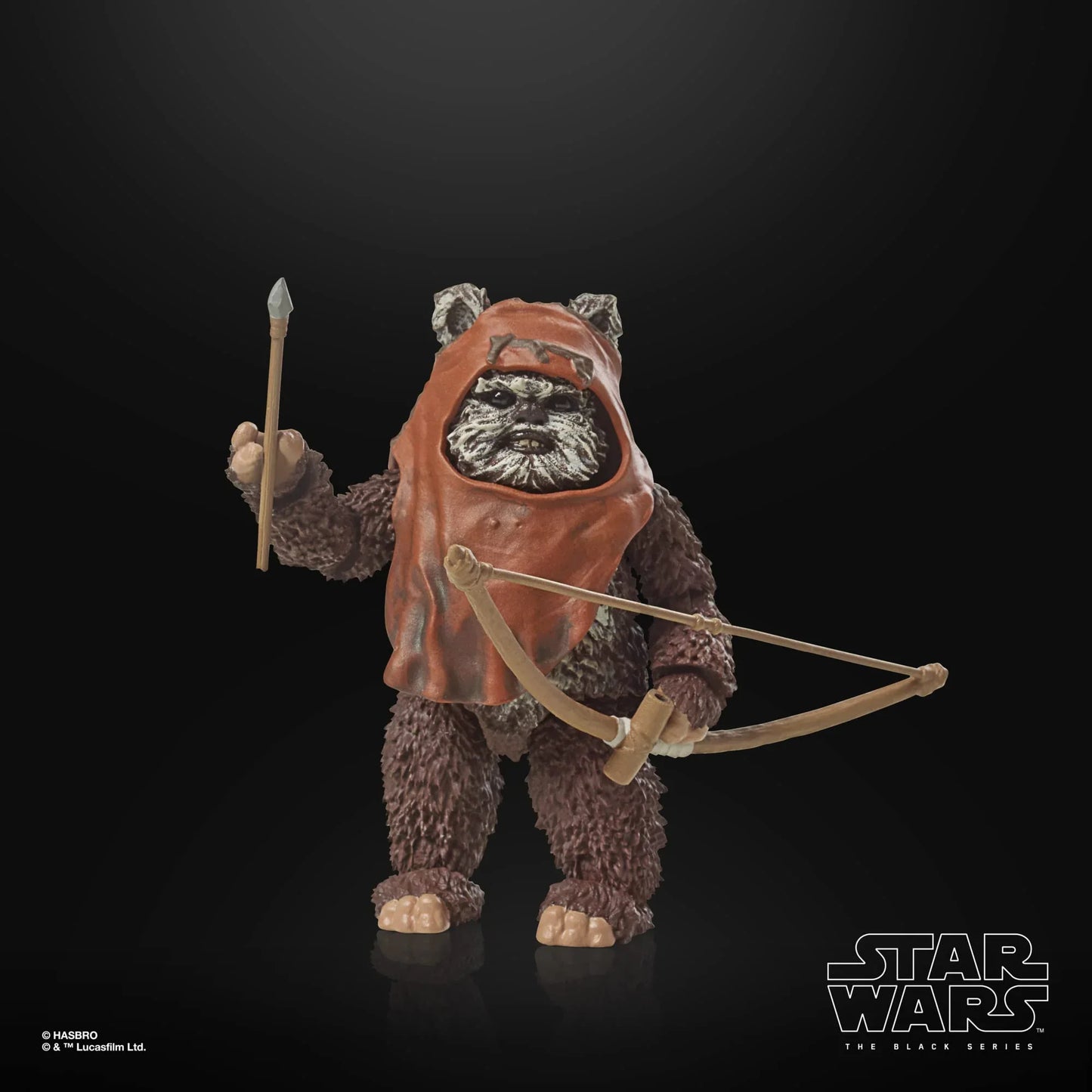 フィギュア スター・ウォーズ ブラックシリーズ ウィケット ジェダイの帰還40周年記念 ハズブロ コレクティブルアクションフィギュア 可動ポイント多数 アクセサリー6点付き 映画キャラクター精巧再現 原始的武器使用 小柄勇敢戦士