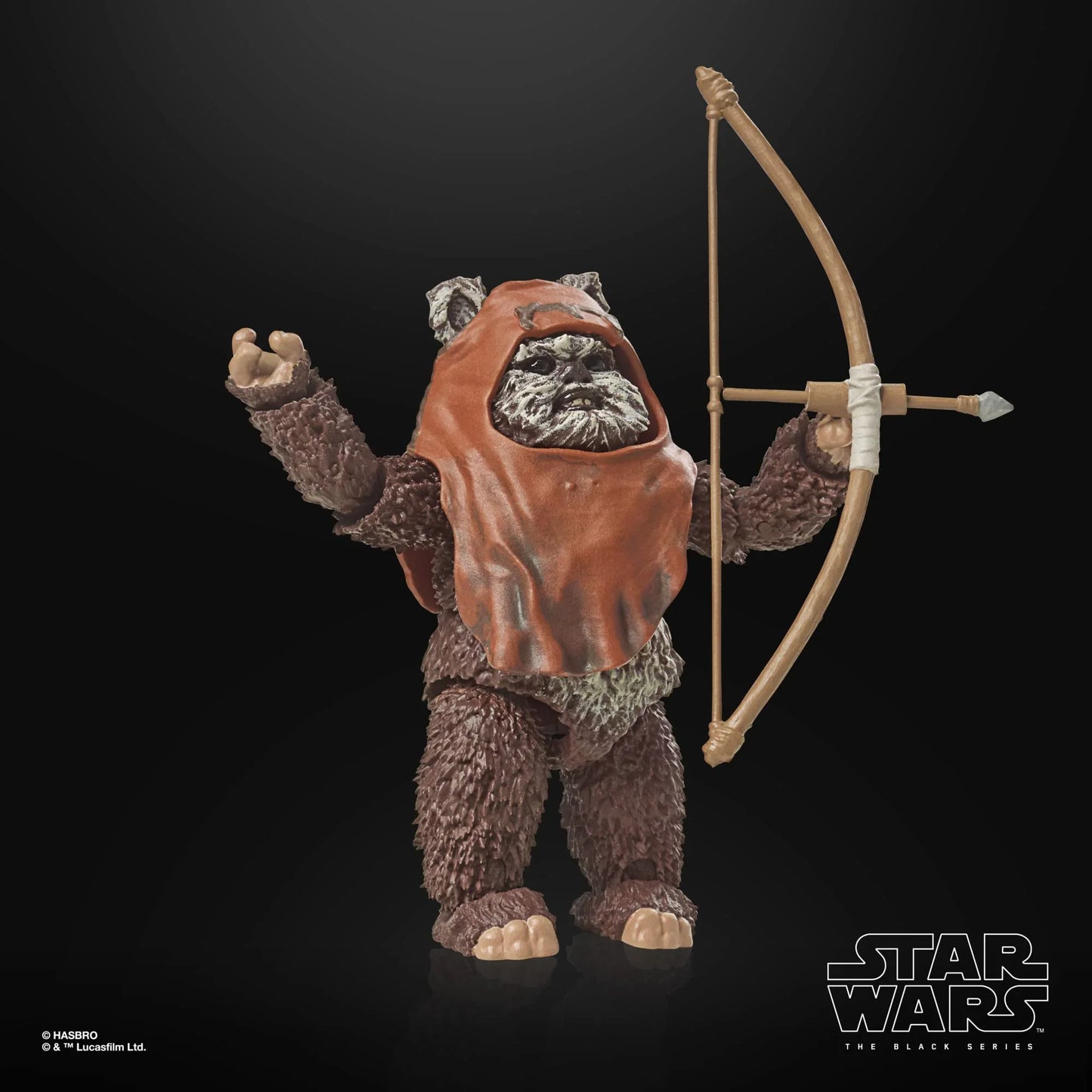 フィギュア スター・ウォーズ ブラックシリーズ ウィケット ジェダイの帰還40周年記念 ハズブロ コレクティブルアクションフィギュア 可動ポイント多数 アクセサリー6点付き 映画キャラクター精巧再現 原始的武器使用 小柄勇敢戦士