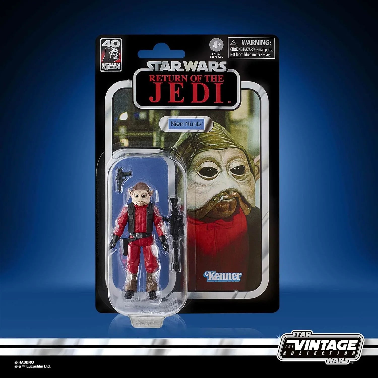 アクションフィギュア Star Wars The Vintage Collection ナイン ナン Hasbro 高品質 3.75インチ 9.5cm 可動式ボールジョイント 首 肩 ひじ 膝 足首 前腕 スイベル 腰 股関節 ブラスター ライフル 武器セット ヴィンテージスタイル
