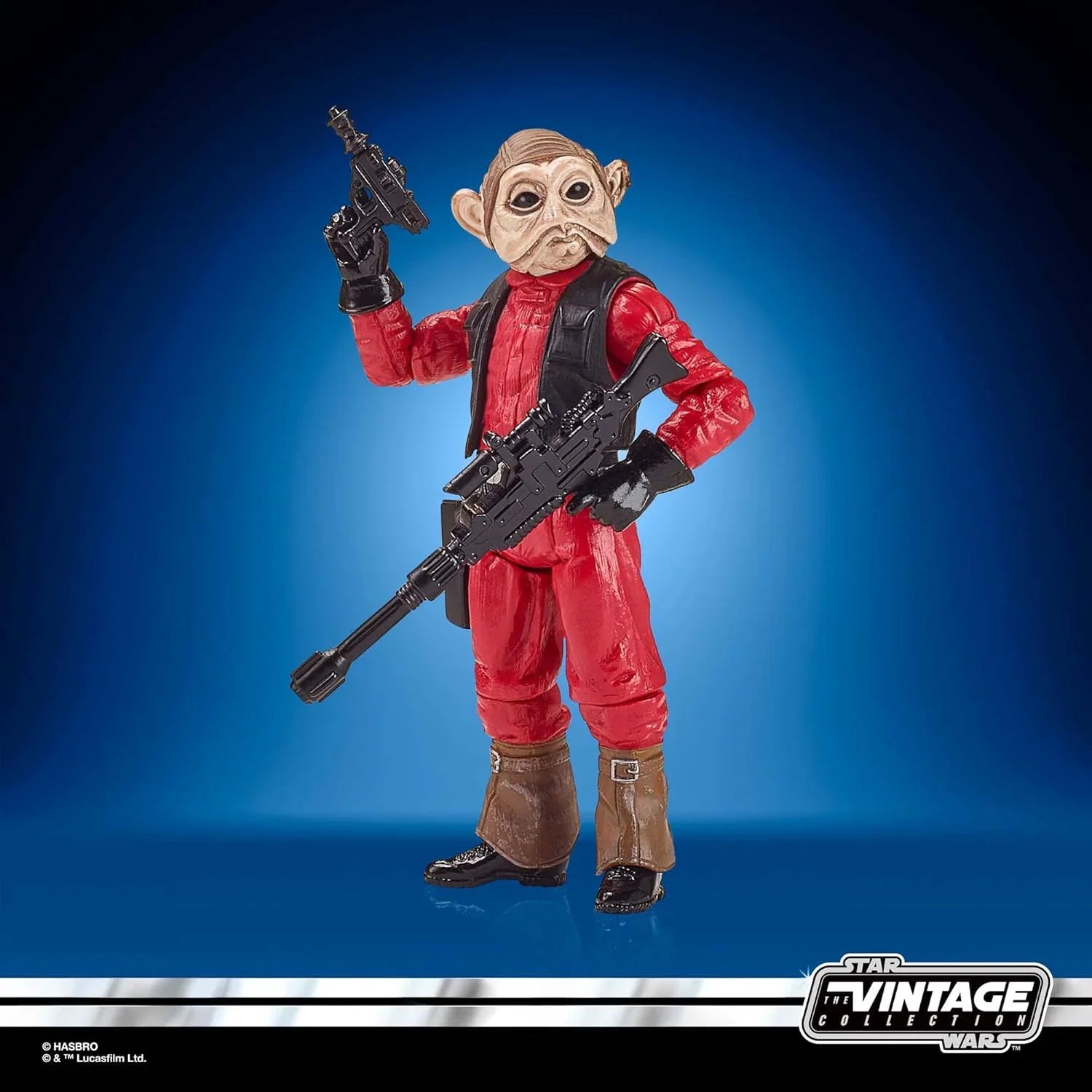 アクションフィギュア Star Wars The Vintage Collection ナイン ナン Hasbro 高品質 3.75インチ 9.5cm 可動式ボールジョイント 首 肩 ひじ 膝 足首 前腕 スイベル 腰 股関節 ブラスター ライフル 武器セット ヴィンテージスタイル