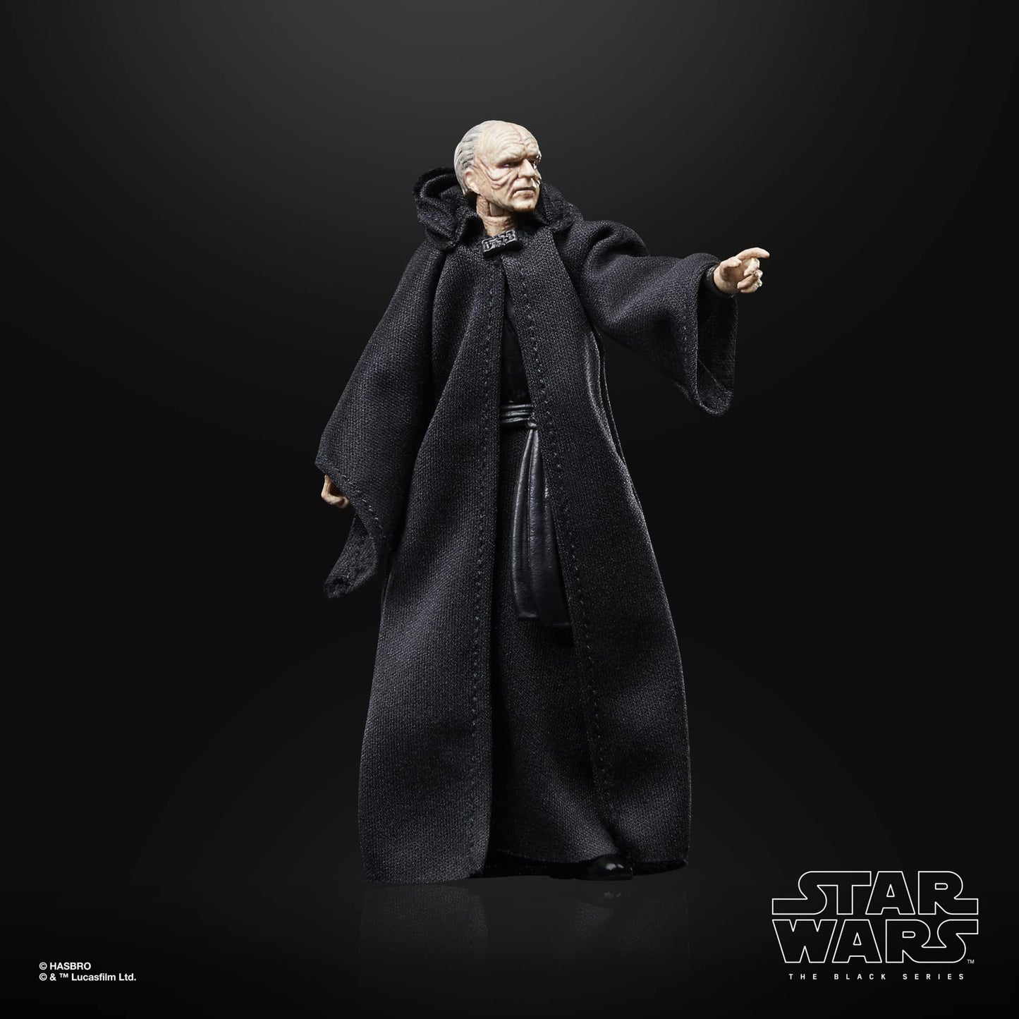 フィギュア スター・ウォーズ ブラックシリーズ 皇帝パルパティーン ジェダイの帰還 40周年記念 ハズブロ 完全可動式 プレミアムアクションフィギュア 精巧再現 多関節仕様 ケインアクセサリー付 塗装細部再現 コレクターズアイテム