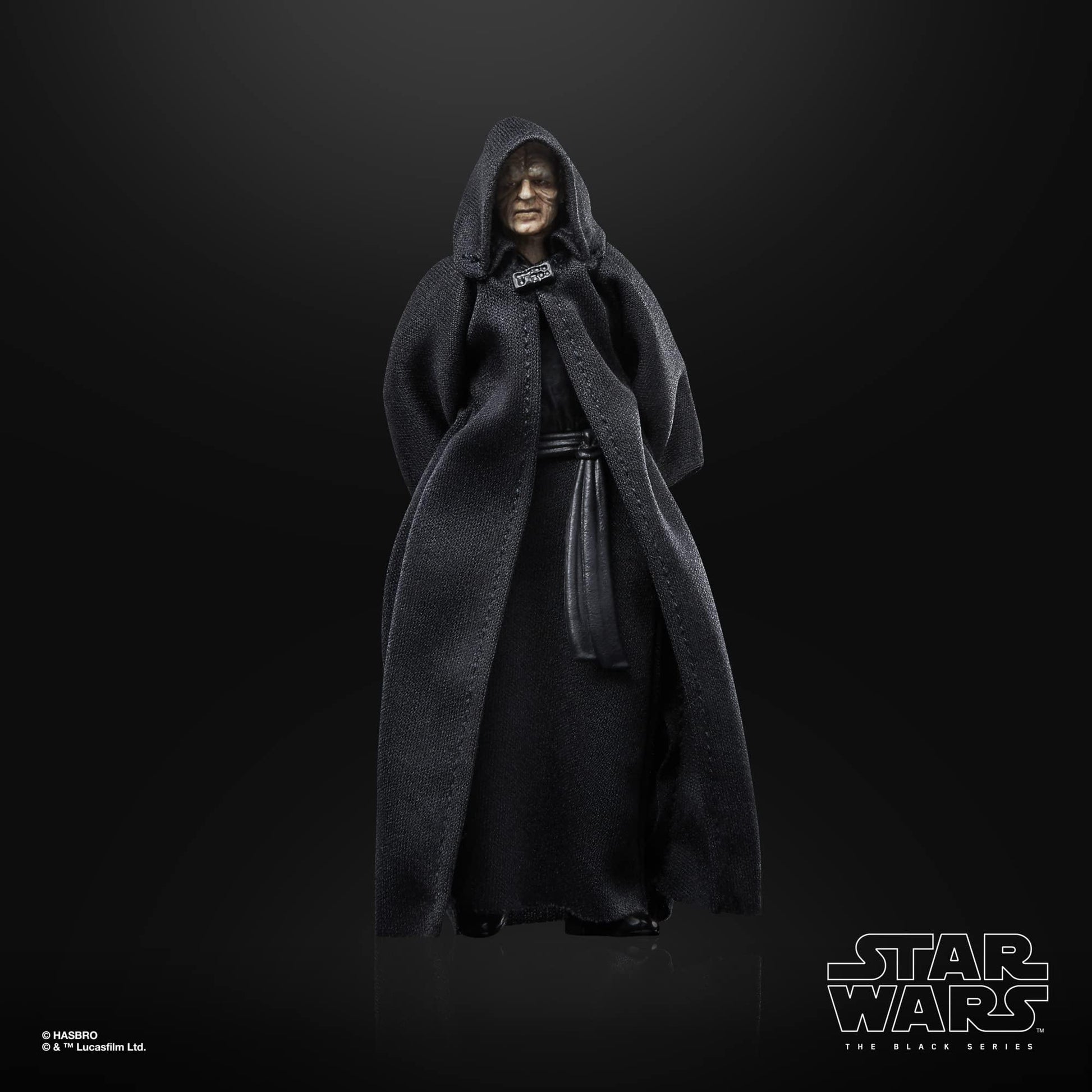 フィギュア スター・ウォーズ ブラックシリーズ 皇帝パルパティーン ジェダイの帰還 40周年記念 ハズブロ 完全可動式 プレミアムアクションフィギュア 精巧再現 多関節仕様 ケインアクセサリー付 塗装細部再現 コレクターズアイテム