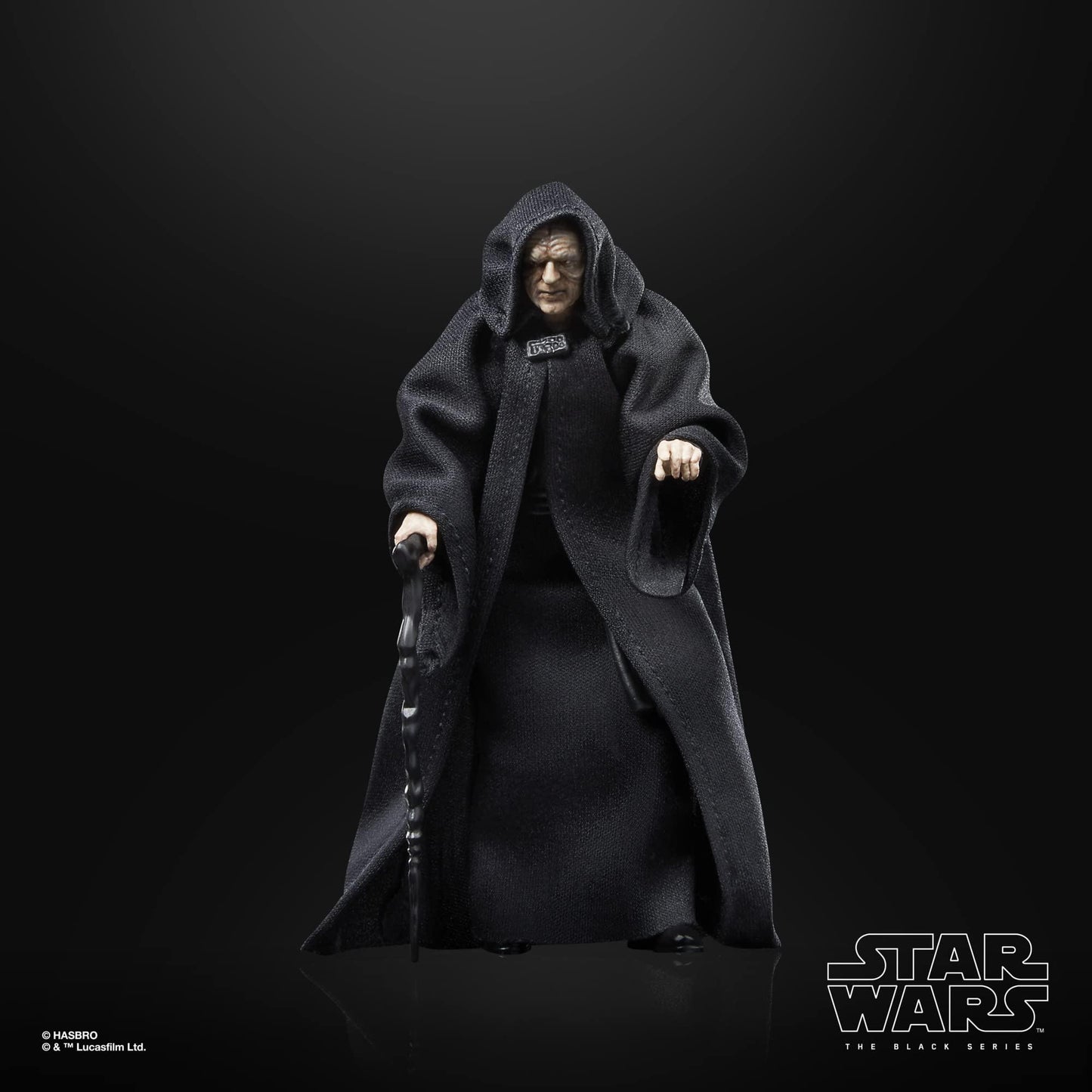 フィギュア スター・ウォーズ ブラックシリーズ 皇帝パルパティーン ジェダイの帰還 40周年記念 ハズブロ 完全可動式 プレミアムアクションフィギュア 精巧再現 多関節仕様 ケインアクセサリー付 塗装細部再現 コレクターズアイテム