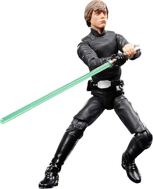 フィギュア スター・ウォーズ ブラックシリーズ ルーク・スカイウォーカー ジェダイ・ナイト ハズブロ 約6インチ 緑色ライトセーバー 取り外し可能 ブレード 多数可動ポイント プレミアムディテール 映画ジェダイの帰還