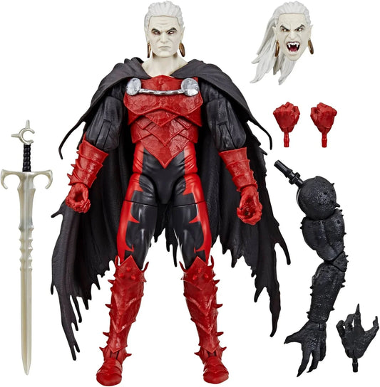 フィギュア Marvel's Dracula マーベルコミックス Marvel Legends Series Strange Tales シリーズ 吸血鬼 伝説のドラキュラ 6インチスケール 可動式 アクションフィギュア 4アクセサリー Blackheart 2パーツ コミックベース 精巧造形 並行輸入品