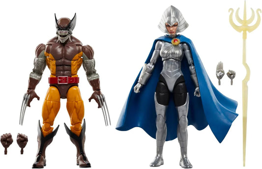 アクションフィギュア ウルヴァリン 50周年記念 マーベルレジェンド Hasbro ブルード感染形態 リランドラ・ネラマニ シアー帝国女帝 X-MEN コミックス 世界観 再現 6インチスケール アクセサリー付 コレクター ディスプレイ用
