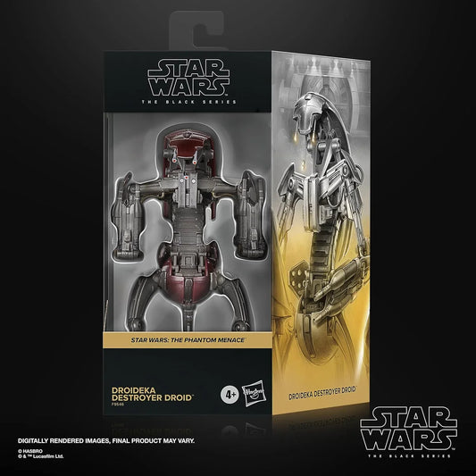 スター・ウォーズ アクションフィギュア ドロイデカ・デストロイヤー・ドロイド ブラックシリーズ ハスブロ製 映画ファントム・メナス登場 変形球形高速移動 シールド装備 強力双連装ブラスター砲 高精細造形 プレミアム塗装 並行輸入品