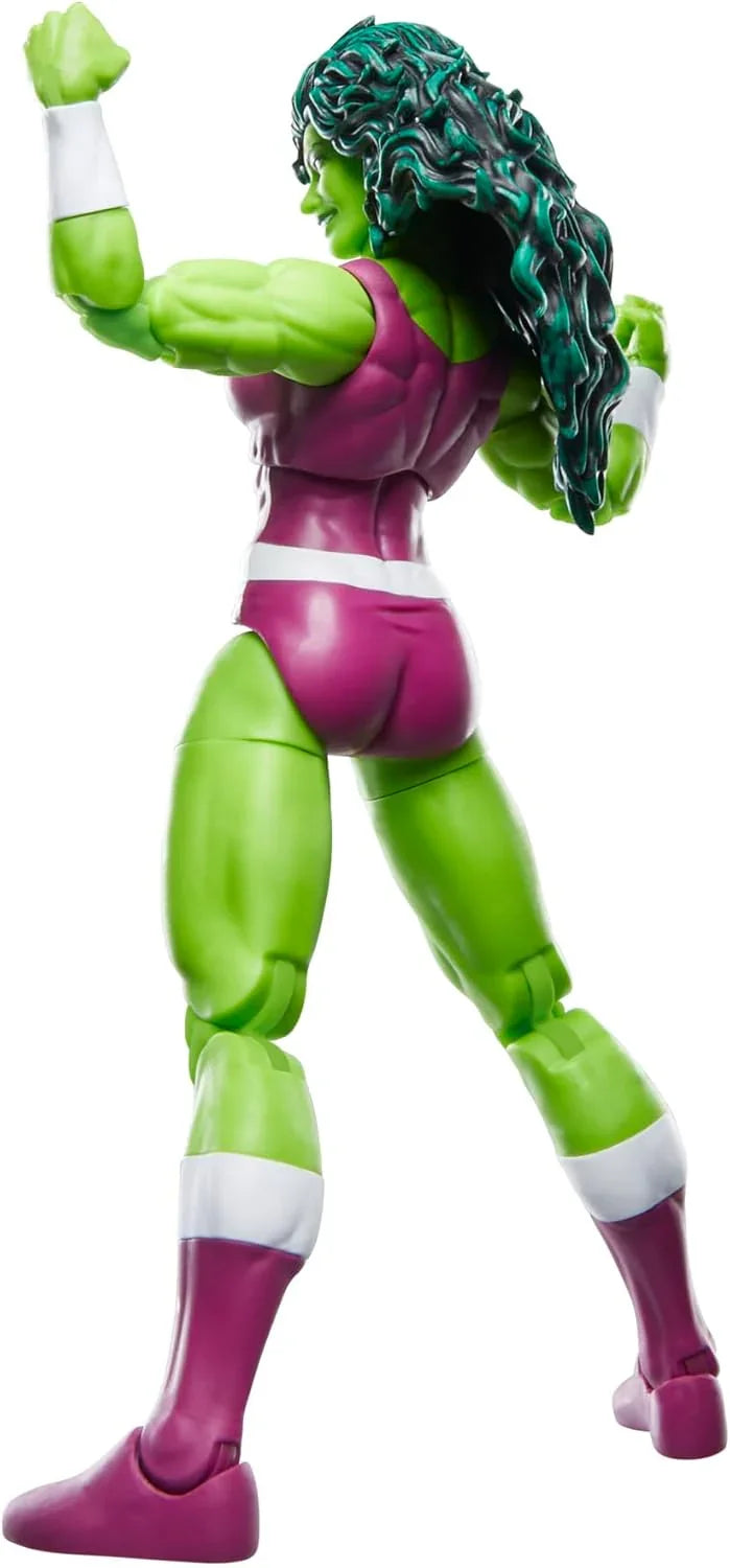 フィギュア Marvel Legends Series She-Hulk 6 Retro Comics Marvel シー・ハルク ジェニファー・ウォルターズ 精巧アクション 可動約20箇所 交換用ハンドパーツ付き レトロスタイルブリスターカードパッケージ コレクター向け 並行輸入品
