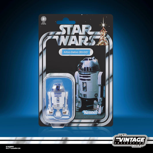 フィギュア スター・ウォーズ ヴィンテージコレクション R2-D2 Artoo-Detoo アストロメク・ドロイド 3.75インチスケール 可動 7点アクセサリー付属 360度回転頭部 高精密塗装 青白カラーリング プレミアムクオリティ
