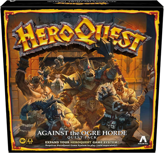 ボードゲーム HeroQuest Against the Ogre Horde Quest Pack ヒーロークエスト 拡張パック 28体ミニチュア 10クエスト 29枚タイル 高品質アートワーク フルカラーカード 無限リプレイ性 ファンタジー世界 英語版 日本語説明書なし