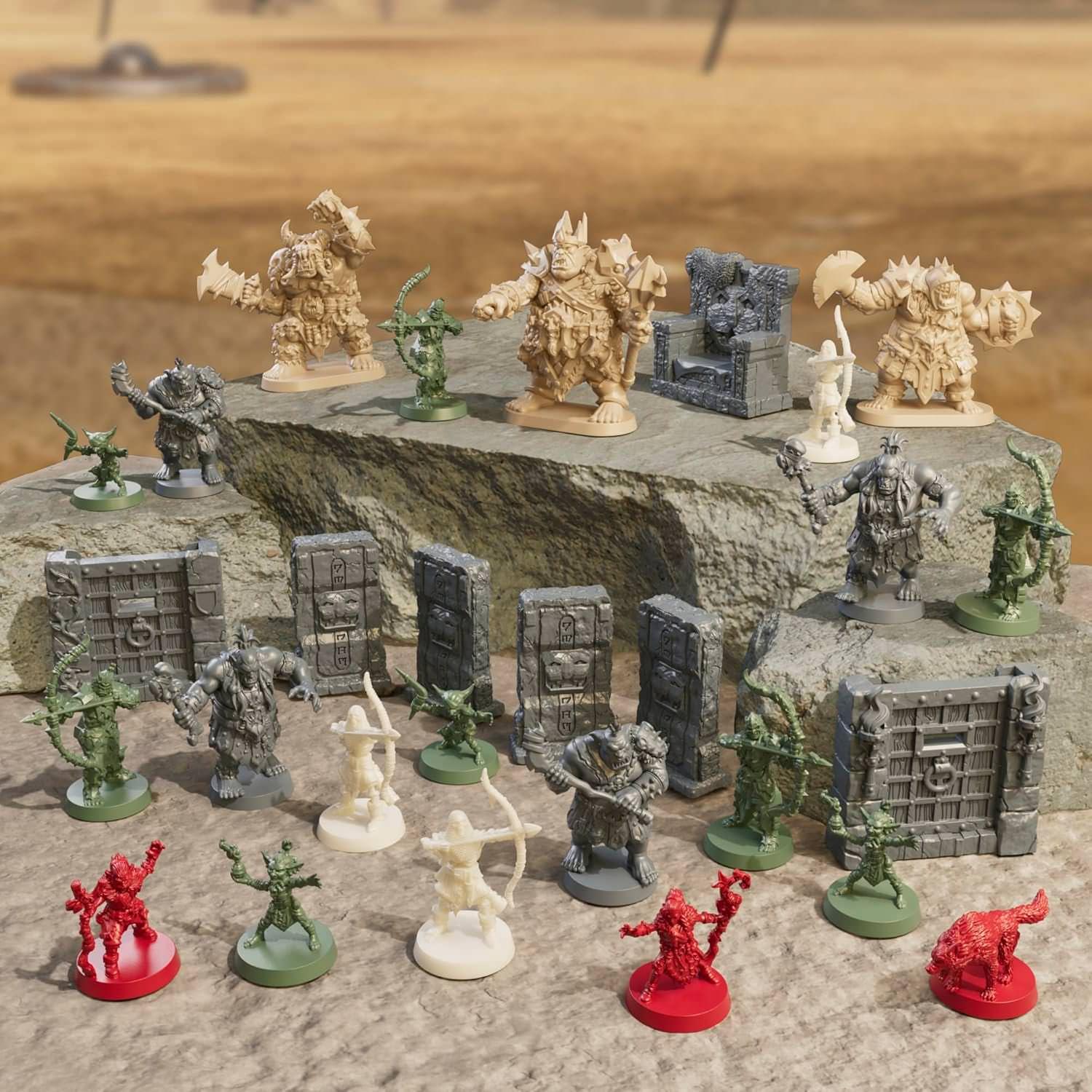 ボードゲーム HeroQuest Against the Ogre Horde Quest Pack ヒーロークエスト 拡張パック 28体ミニチュア 10クエスト 29枚タイル 高品質アートワーク フルカラーカード 無限リプレイ性 ファンタジー世界 英語版 日本語説明書なし